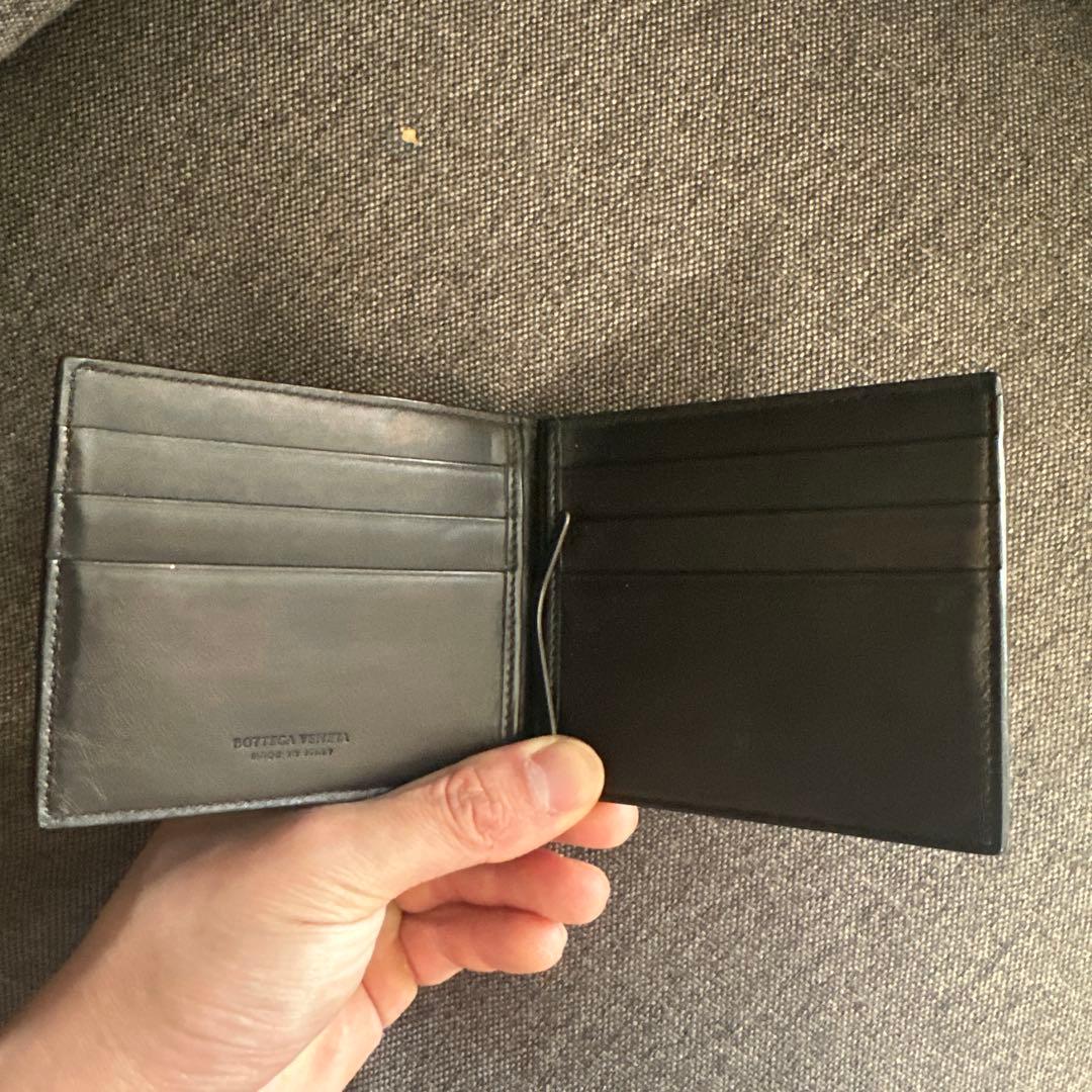 BOTTEGA VENETA 編み込みレザー マネークリップ