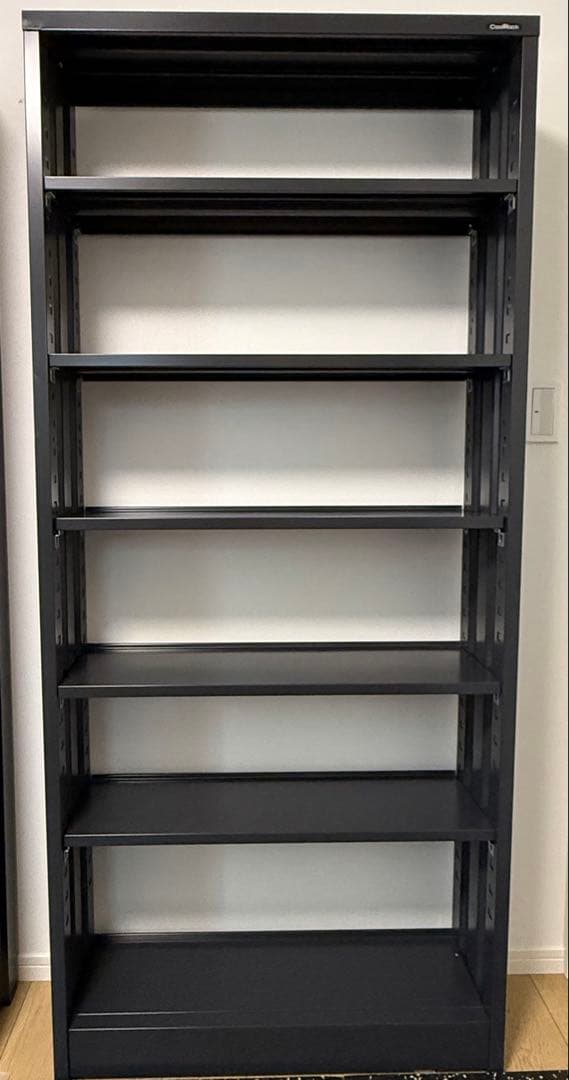 クールラック6段　本棚　ブラック　美品