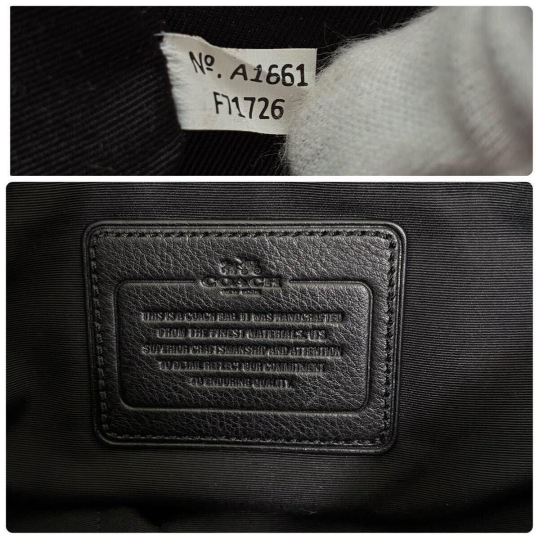 ✨美品✨コーチ メッセンジャーバッグ サリバン スムース ヘリテージ 大容量 黒