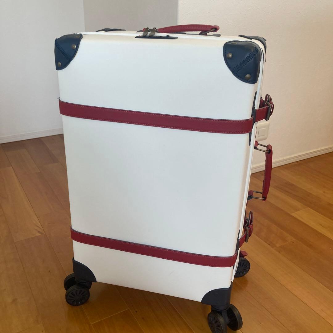 ⭐️キャリーケース 白×赤 レトロ 廃盤レア⭐️
