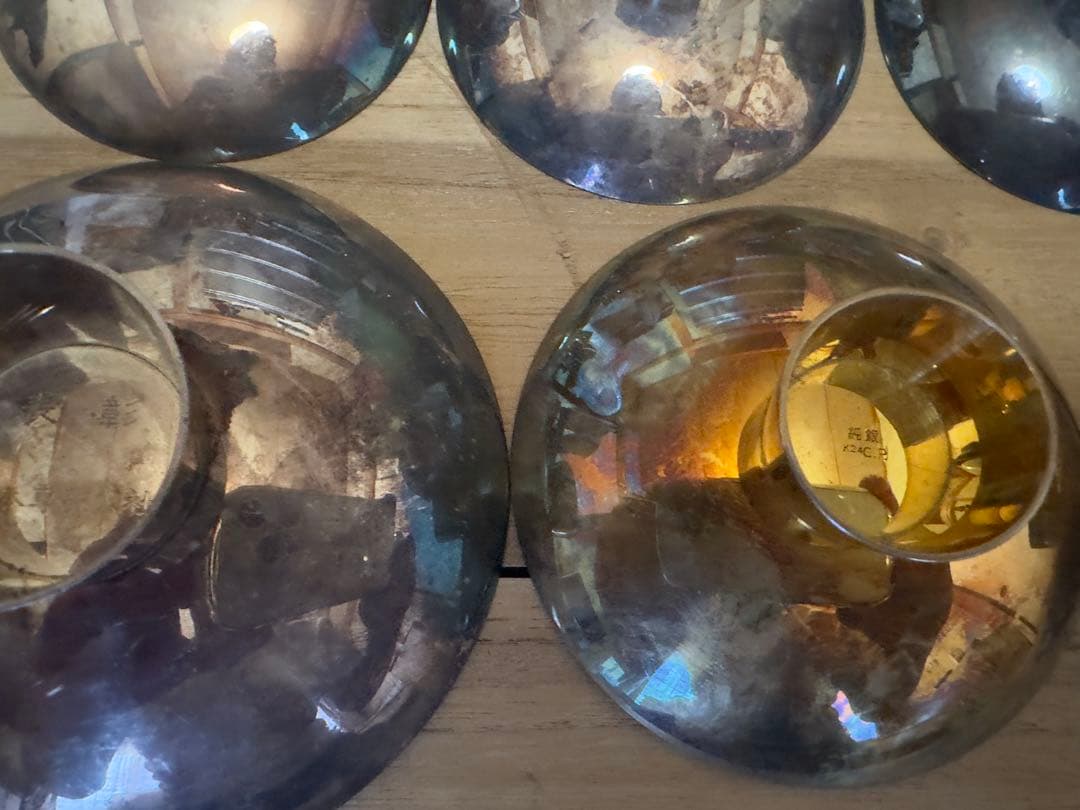 純銀杯　12点　合計580g