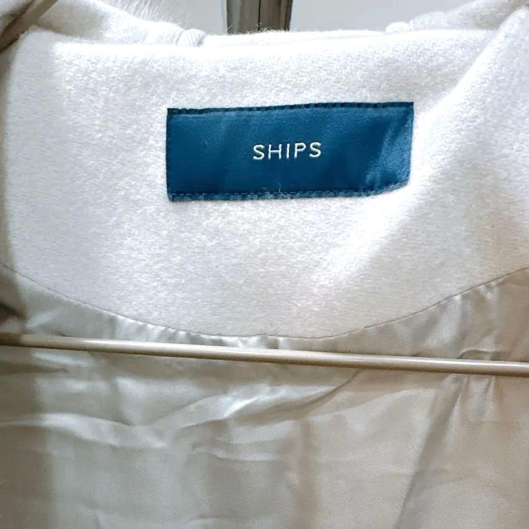 ☆美品☆ships カシミヤ　ダッフルロングコート　定価56000円