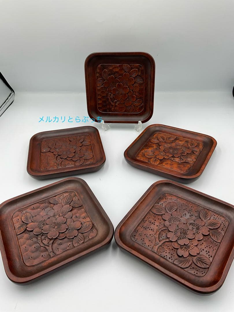 軽井沢彫　大坂屋　銘々皿