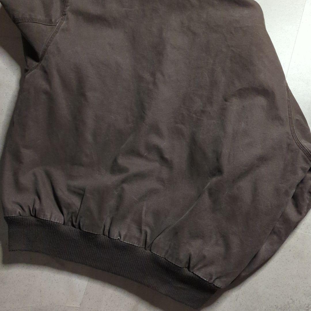 BIG SMITHダック地フルジップ裏ボアフーディXLフェード雰囲気系ブラウン