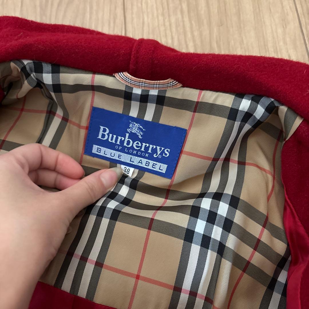 【4日間SALE】Burberrys Blue Label ダッフルコート赤38