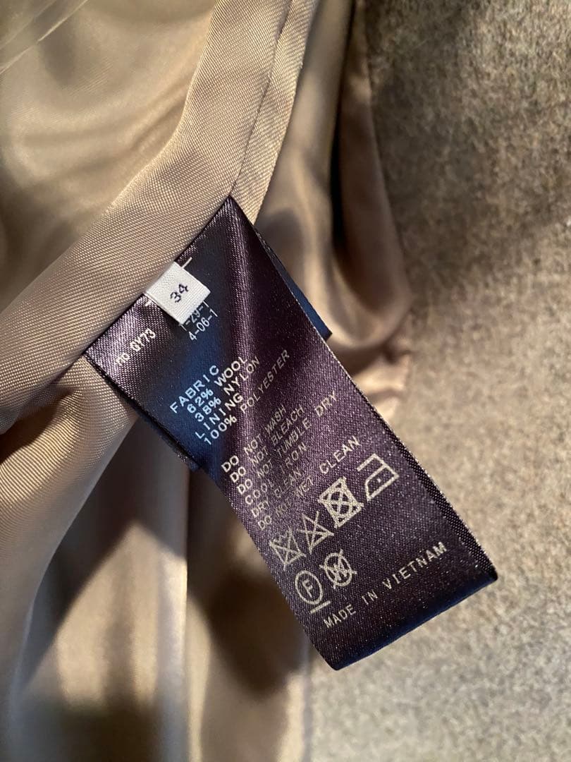 IENA manteco ノーカラーコート