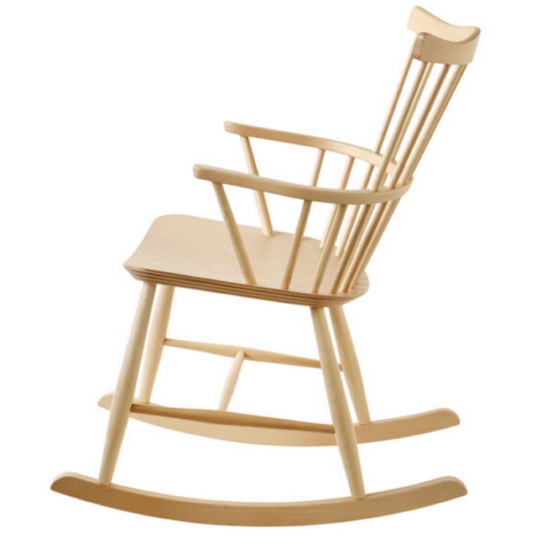 FDBモブラー デンマークデザイン J52G ロッキングチェア ナチュラル