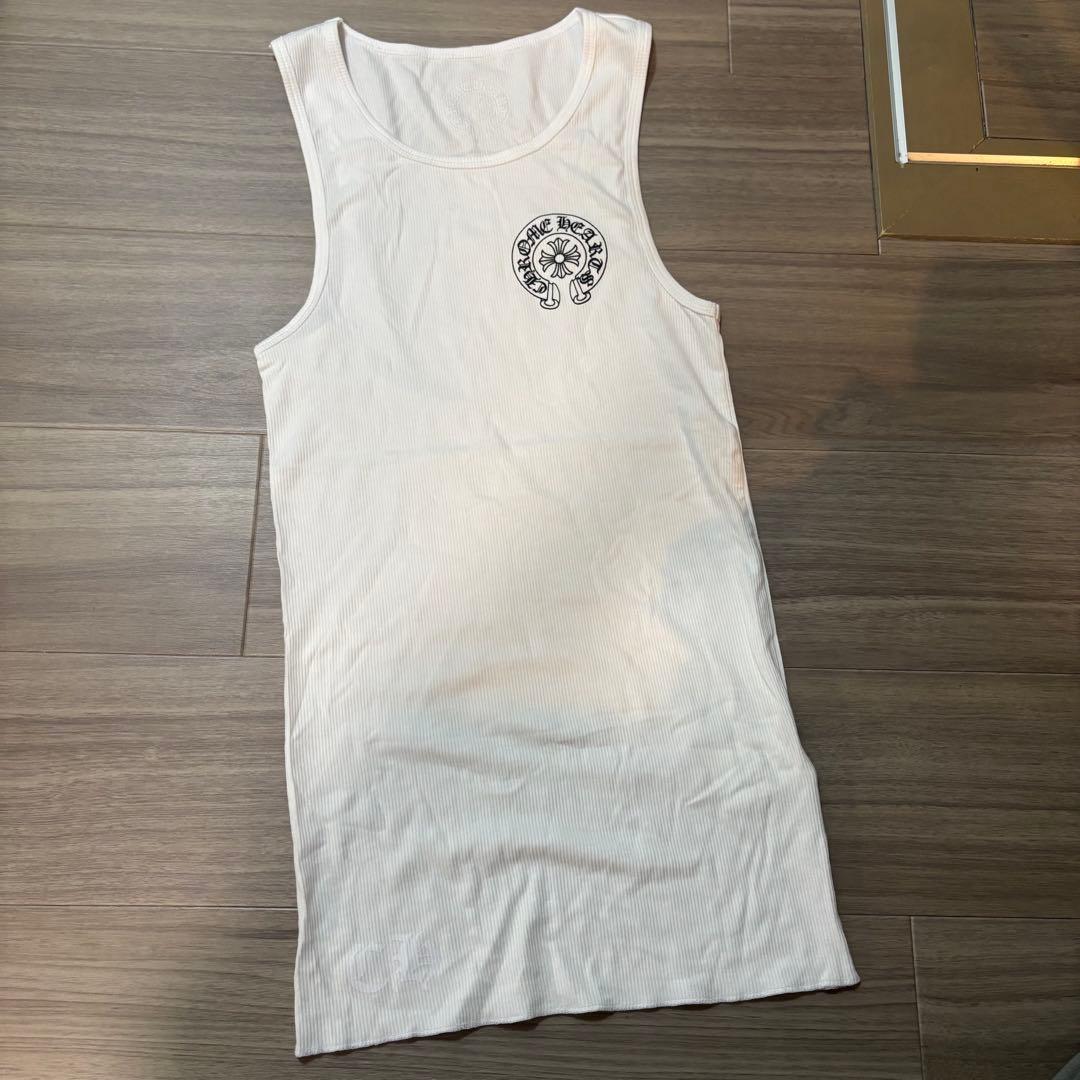 ワ*シ様 クロムハーツ ホワイト タンクトップ Lサイズ