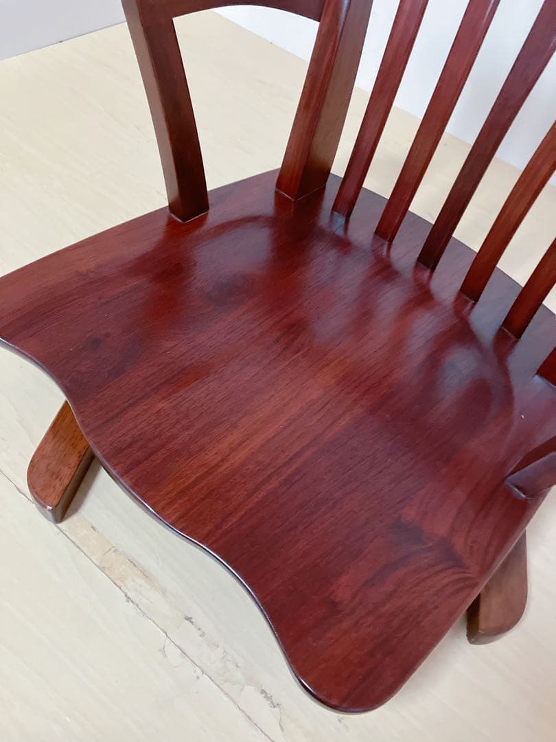 大塚家具　回転座椅子　木製　ローチェア　希少　レトロ　座椅子　回転椅子