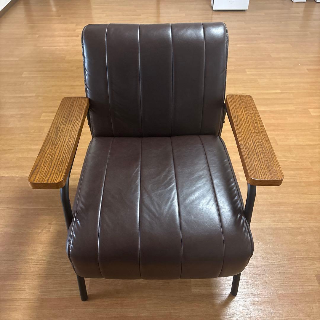 ニトリ　1人掛けソファ　合皮タイプ