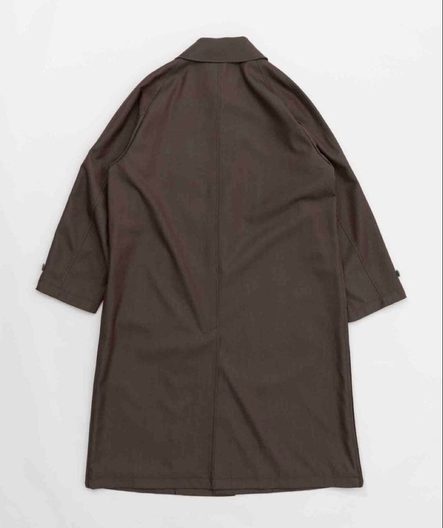 メゾンスペシャル ウールシャンブレー バルマカーンコート ステンカラーサイズ02