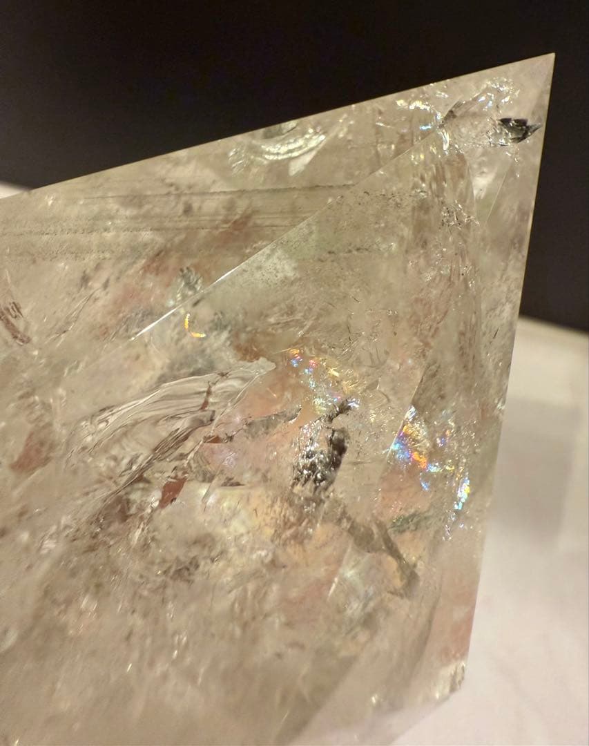 レア♡ ファントム入り 水晶 ダイヤモンド 虹 天然石