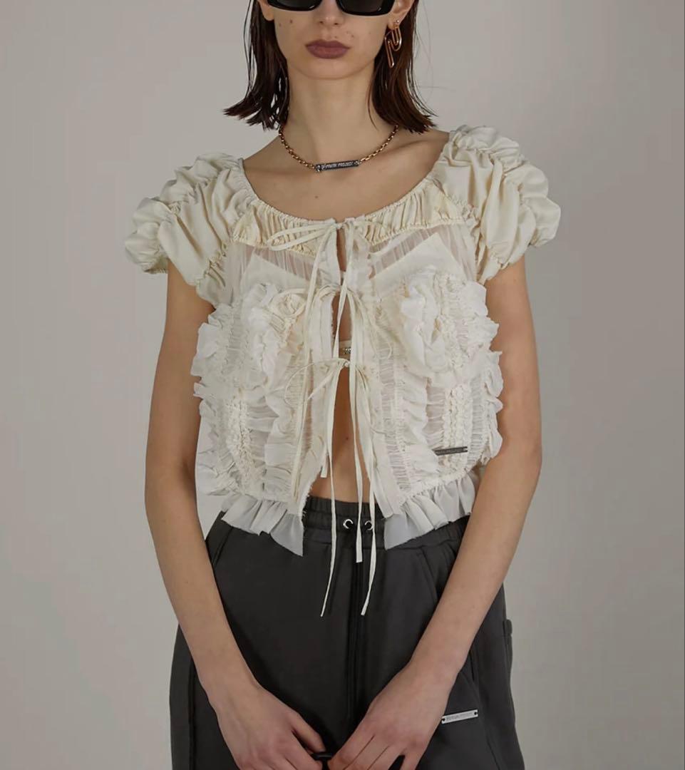 PRANK PROJECT フリルクロップドトップス