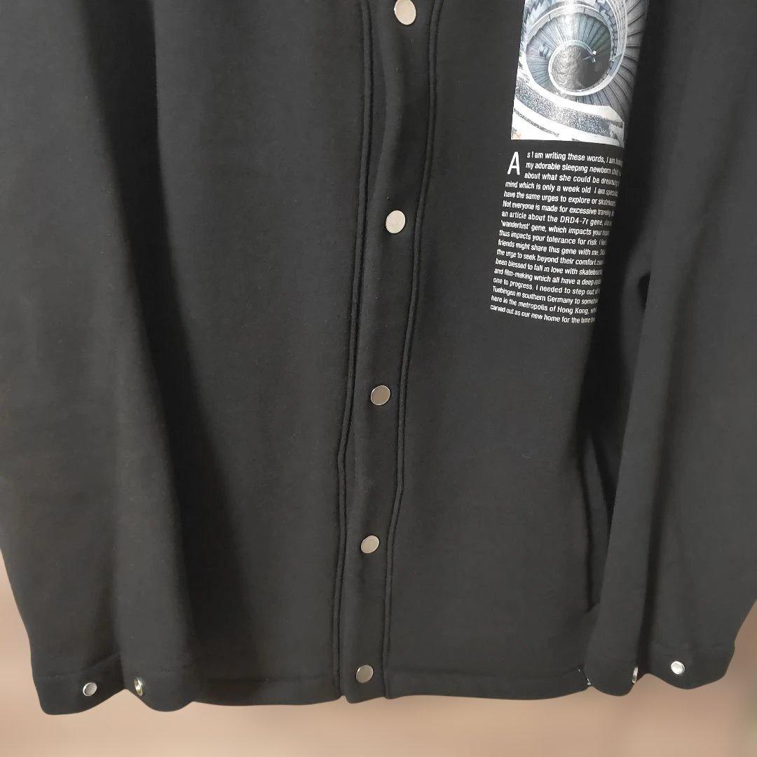 極美品FAT×Sbオーバーサイズ スウェットカーディガン 黒 SKINNY(L)