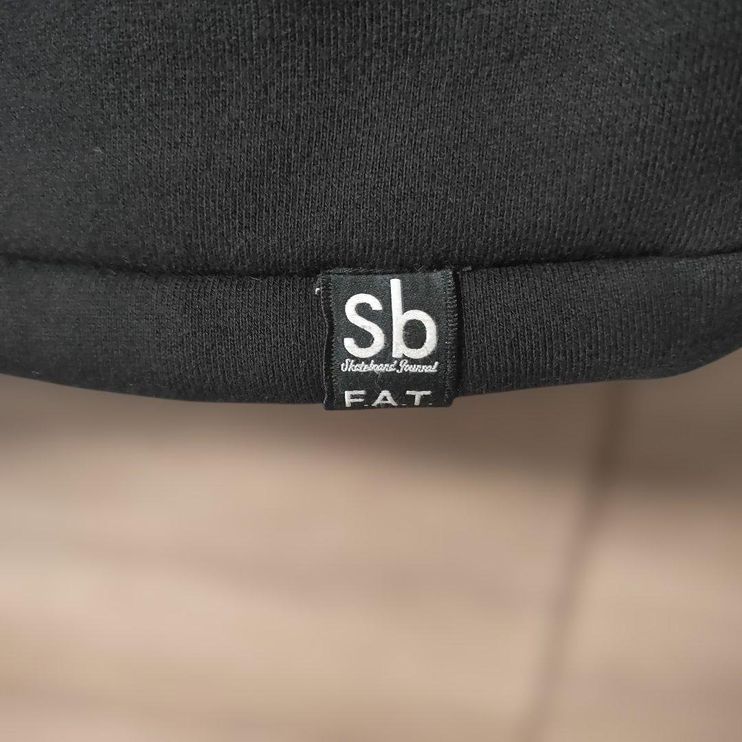 極美品FAT×Sbオーバーサイズ スウェットカーディガン 黒 SKINNY(L)