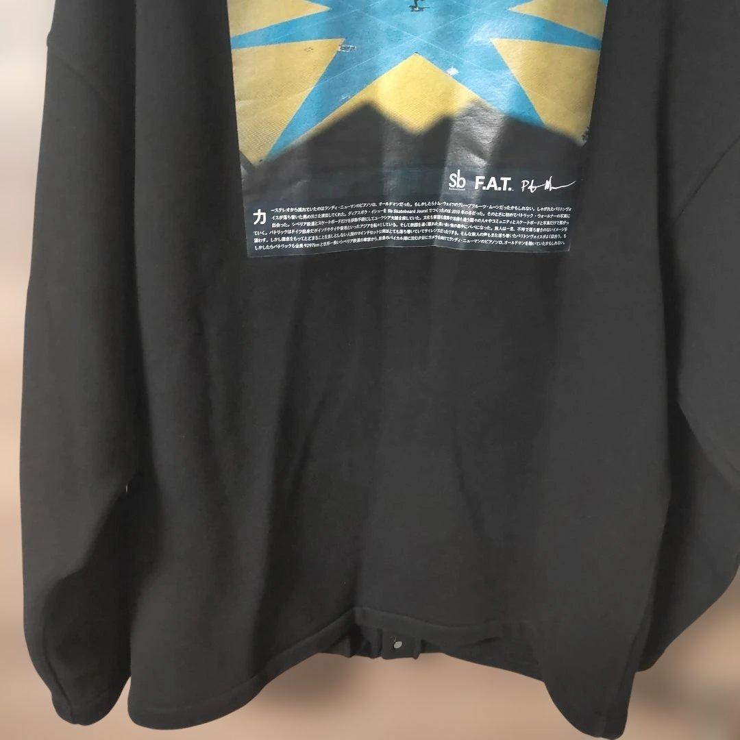 極美品FAT×Sbオーバーサイズ スウェットカーディガン 黒 SKINNY(L)