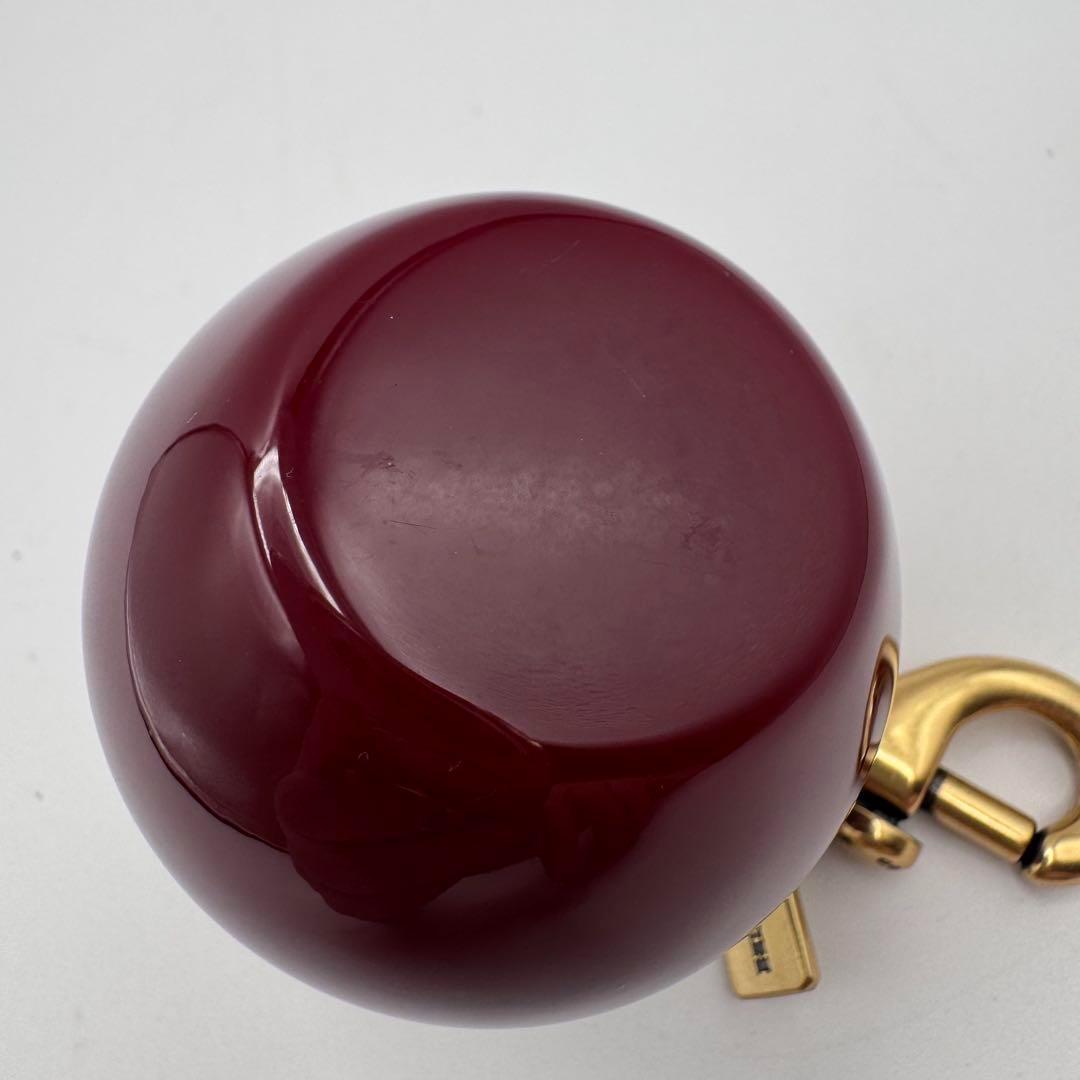 【美品 希少】COACH コーチ アップルチャーム キーリング りんご