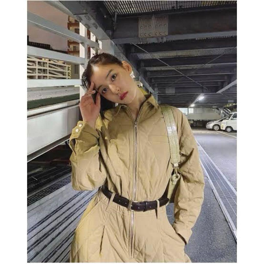 新品 新木優子着用 スローバイスライ THROW by SLY ジャンプスーツ