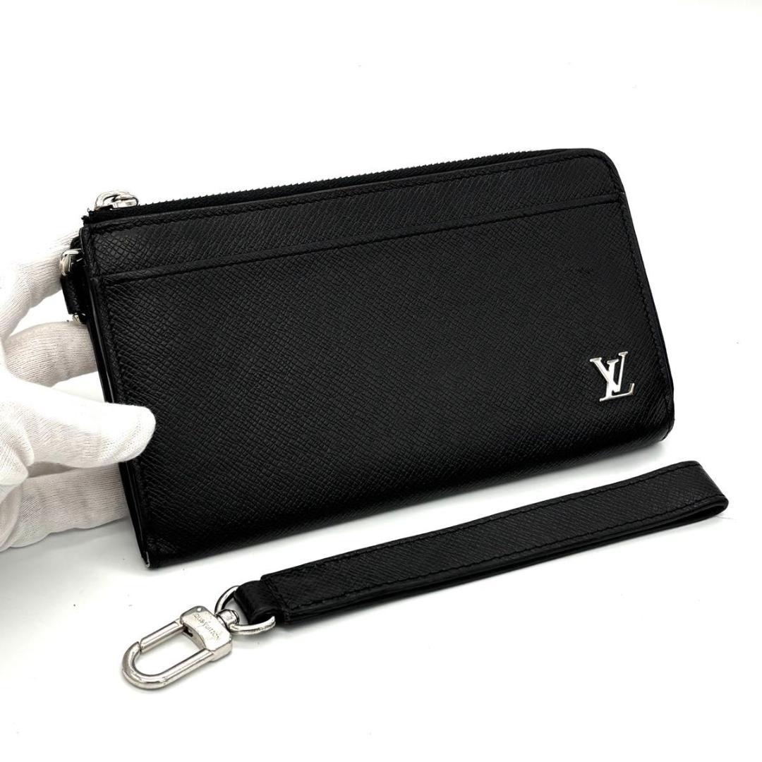 【新型IC】ルイヴィトン タイガ ジッピードラゴンヌ 長財布 ブラック 黒