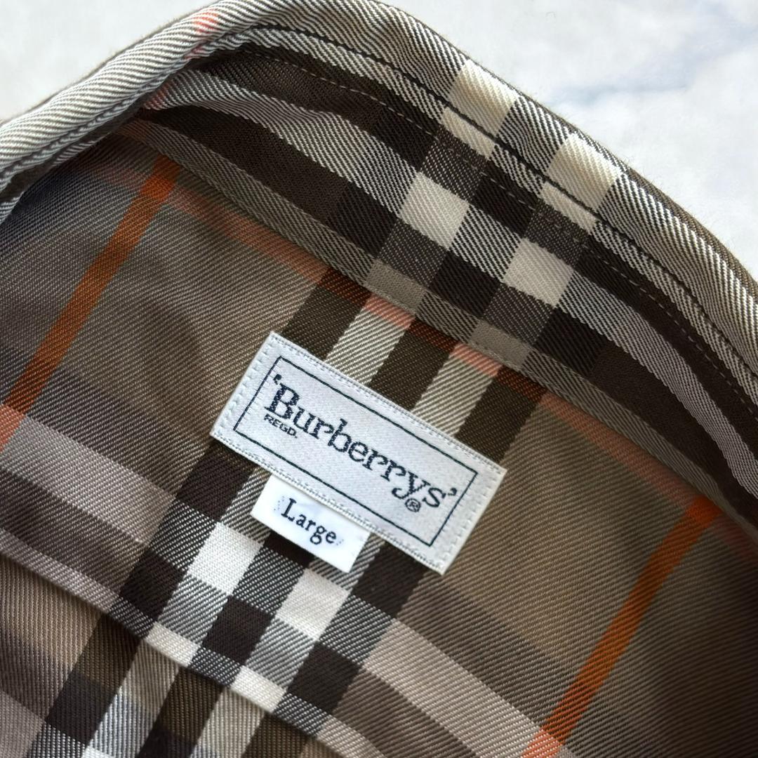 バーバリー ノバチェック 長袖シャツ サイズL tx4