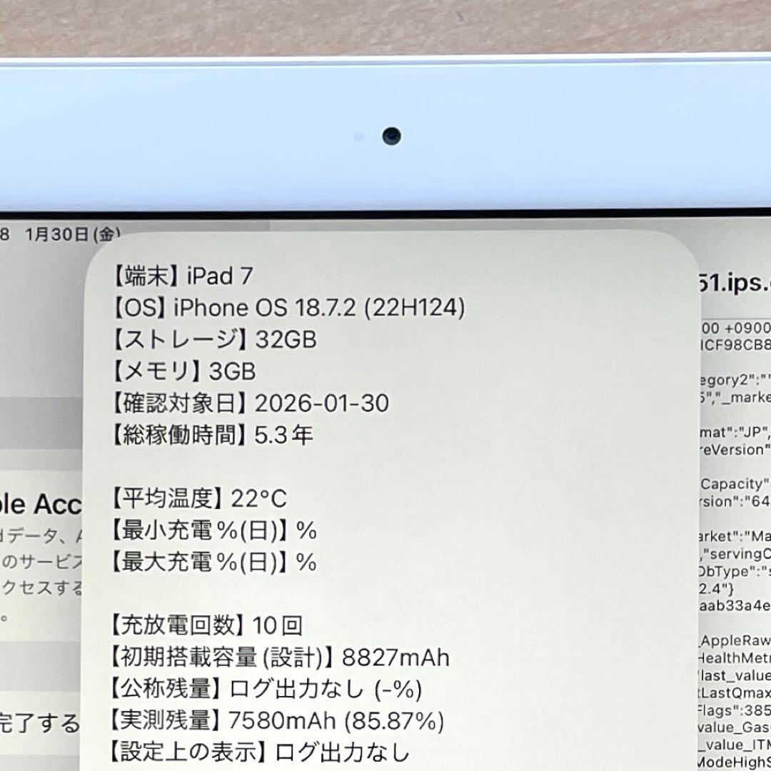 iPad 第7世代 Wi-Fi+Cellular シルバー　32GB 超美品#5