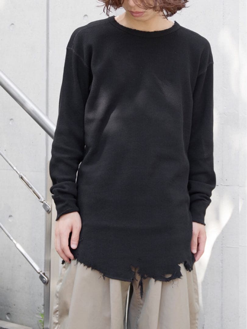 ANCELLM アンセルム ガーデン トップス カットソー Tシャツ 黒 １