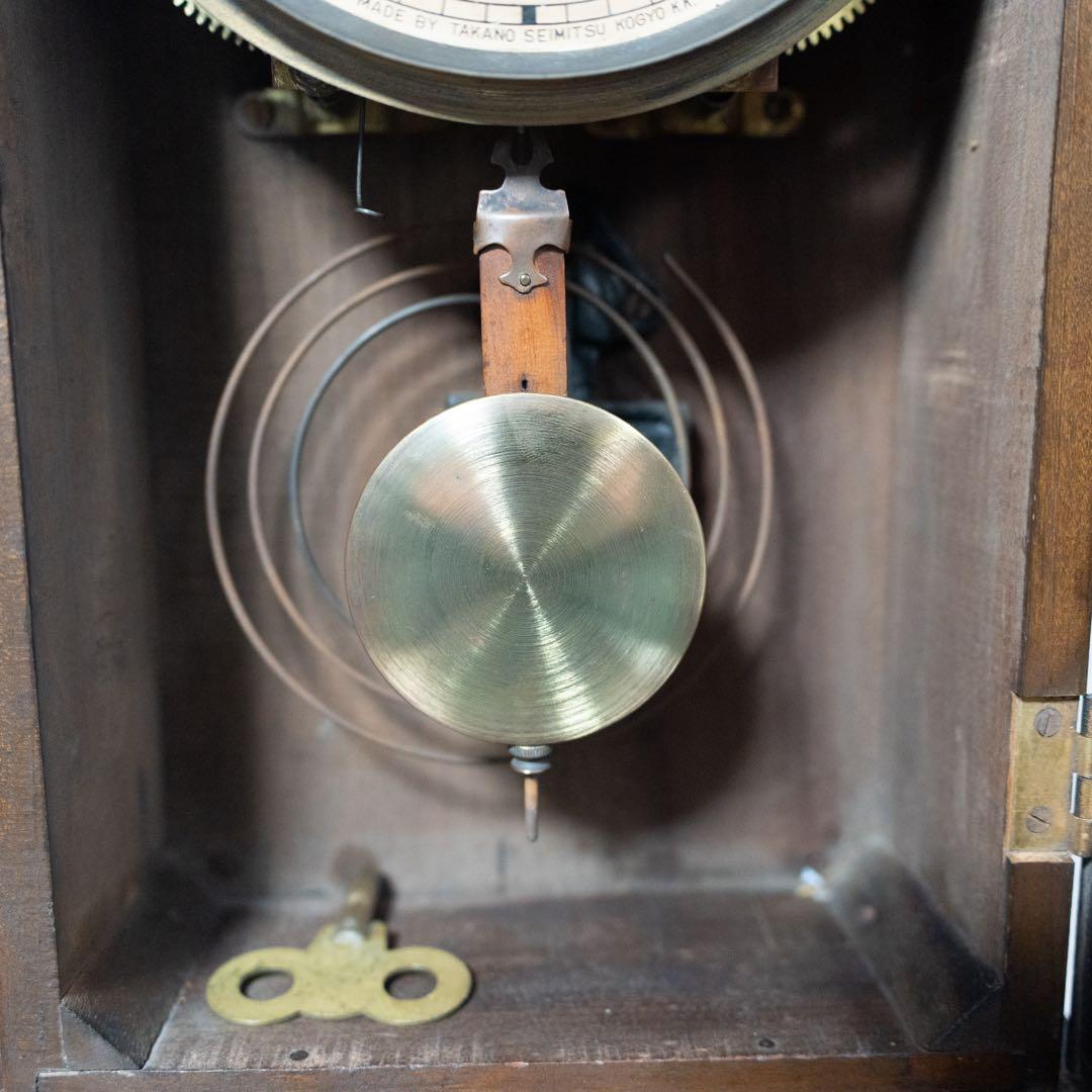 TAKANO 高野精密　振り子時計　昭和レトロ　オーバーホール済　動作品