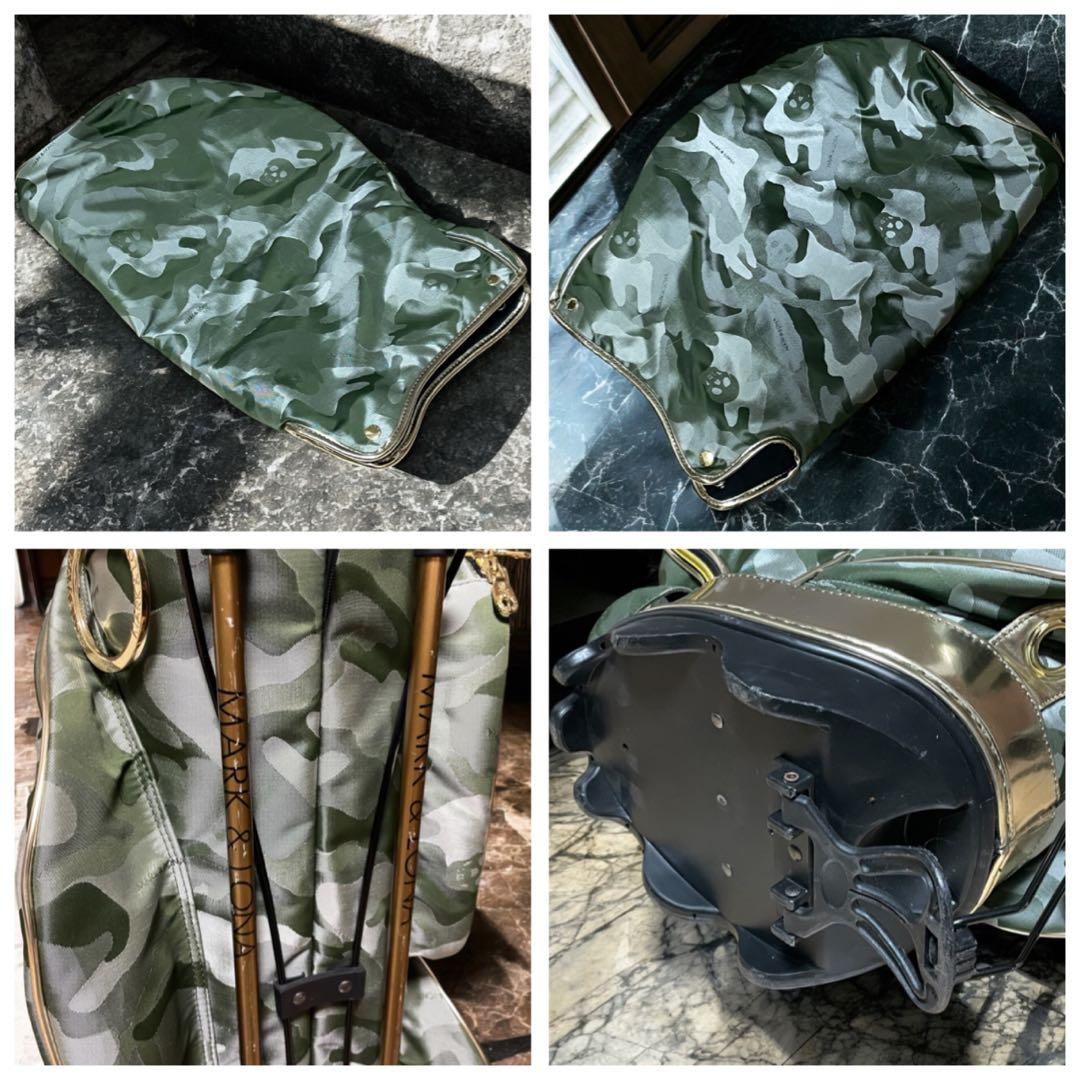 限定 MARK&LONA マーク アンド ロナ キャディバッグ 迷彩 美品