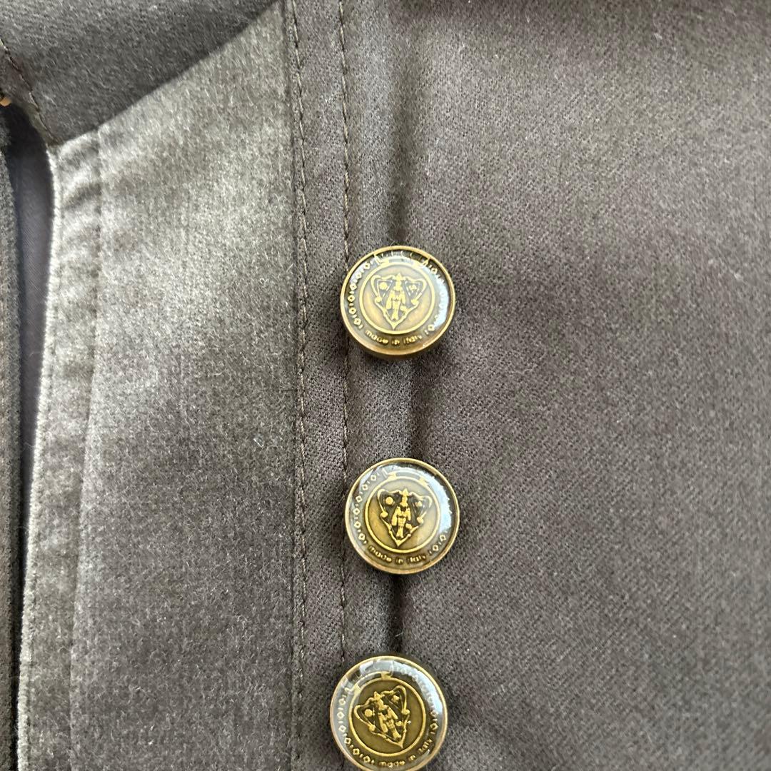 GUCCI グッチ　ベルト付ミリタリーワンピース　36サイズ