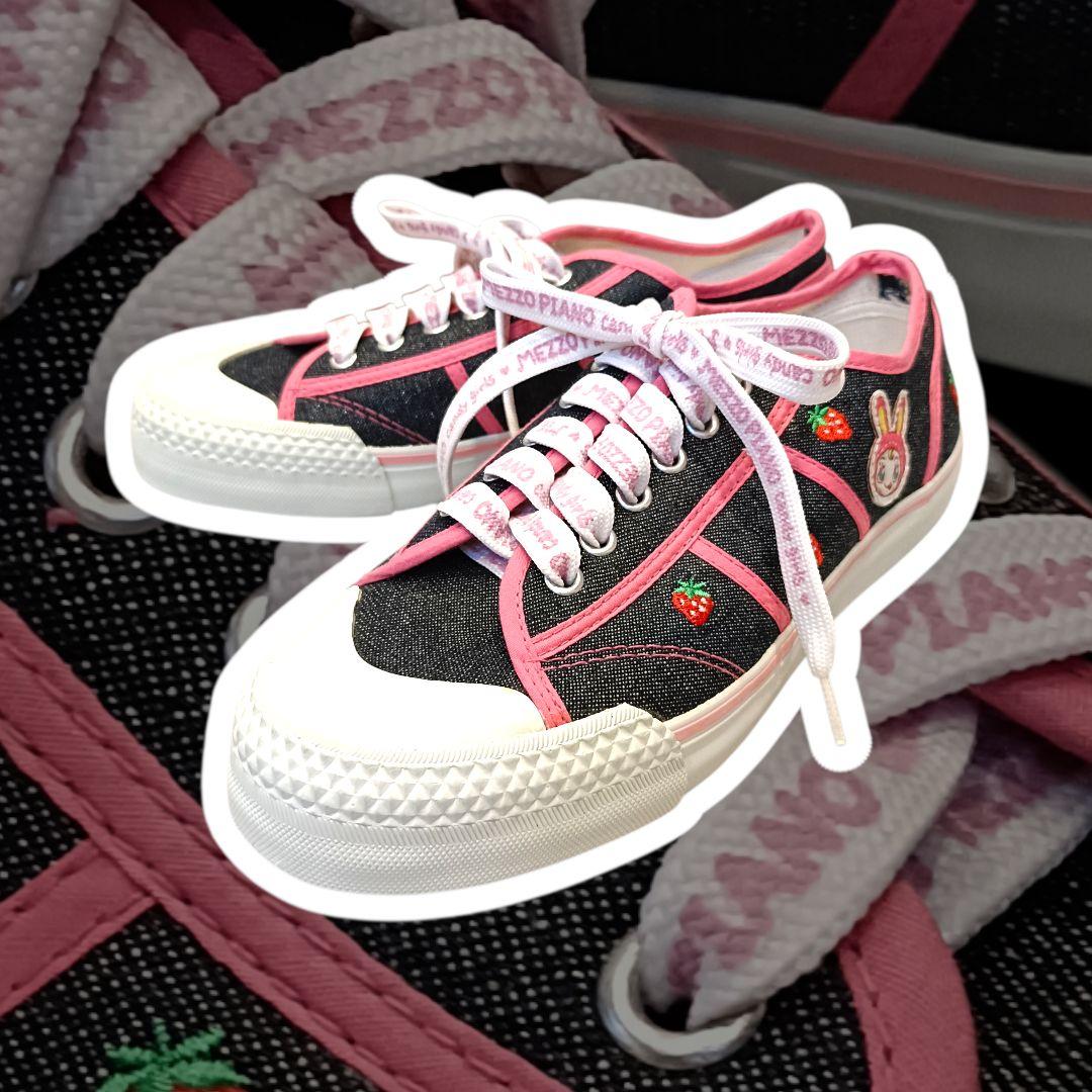 k*t様 ♡新品未使用♡ メゾピアノ ベリエちゃん スニーカー 24cm 当時物