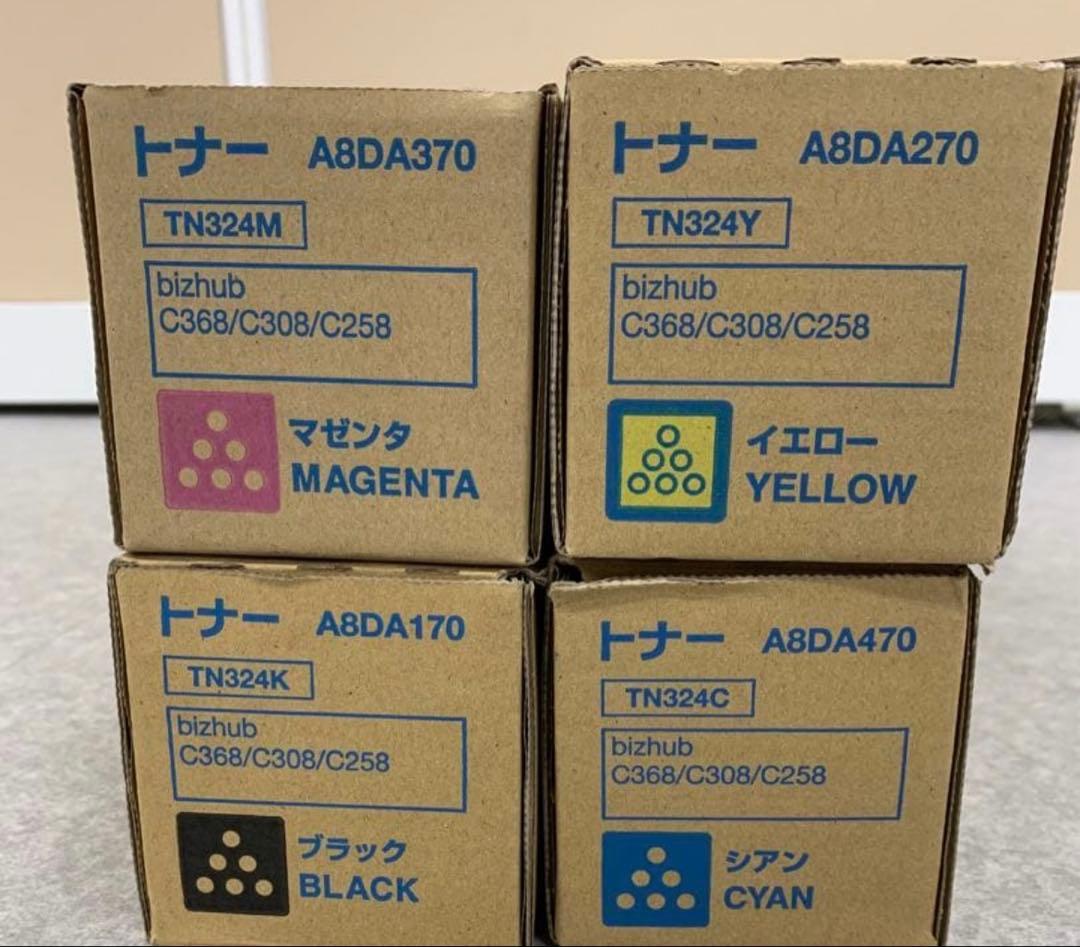 コニカミノルタ TN324トナー　4色セット