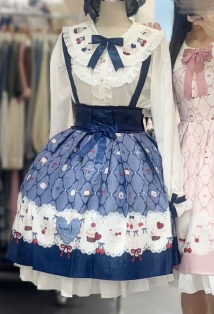 アマベル、Sweet Whip プリントスカート ＆ブラウス