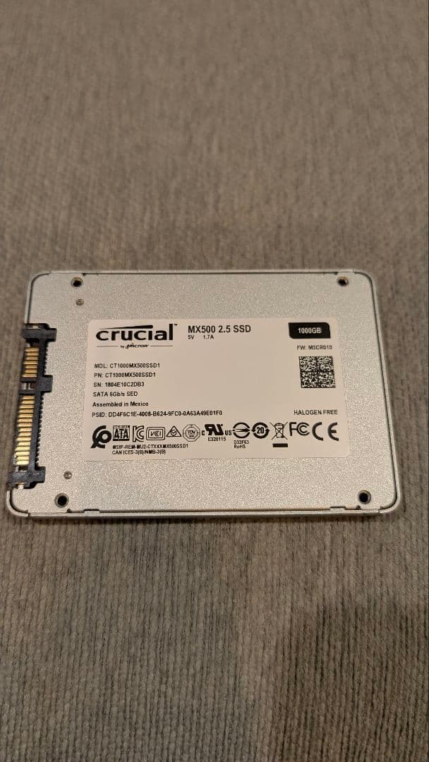 crucial MX500 2.5インチ SSD 1000GB
