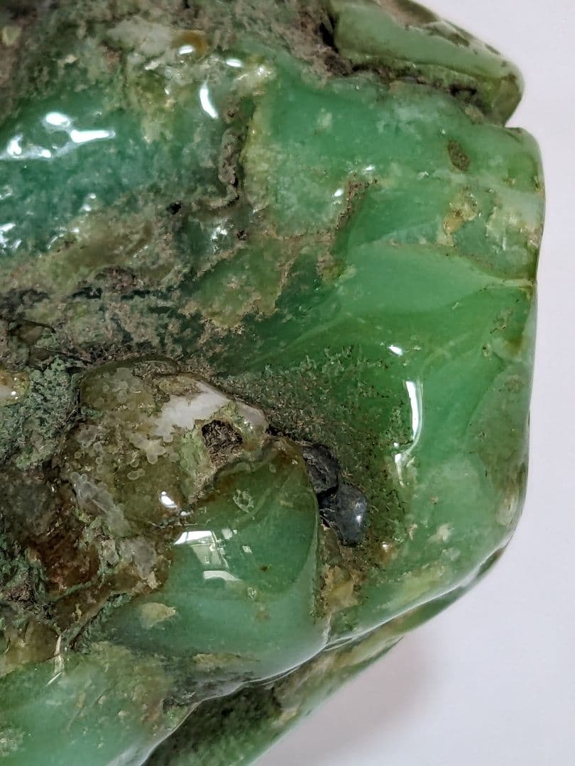 ♦鑑賞石飾り 置物？ 中国翡翠 水石 盆石 鉱物 置物 飾り 骨董品