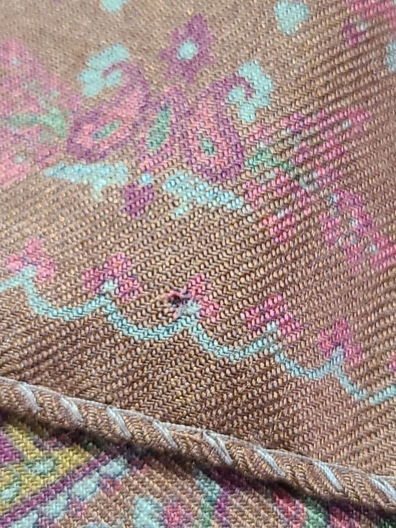 値下げ♪ETRO ペイズリー柄 シルク ウール ストール ショール 大判