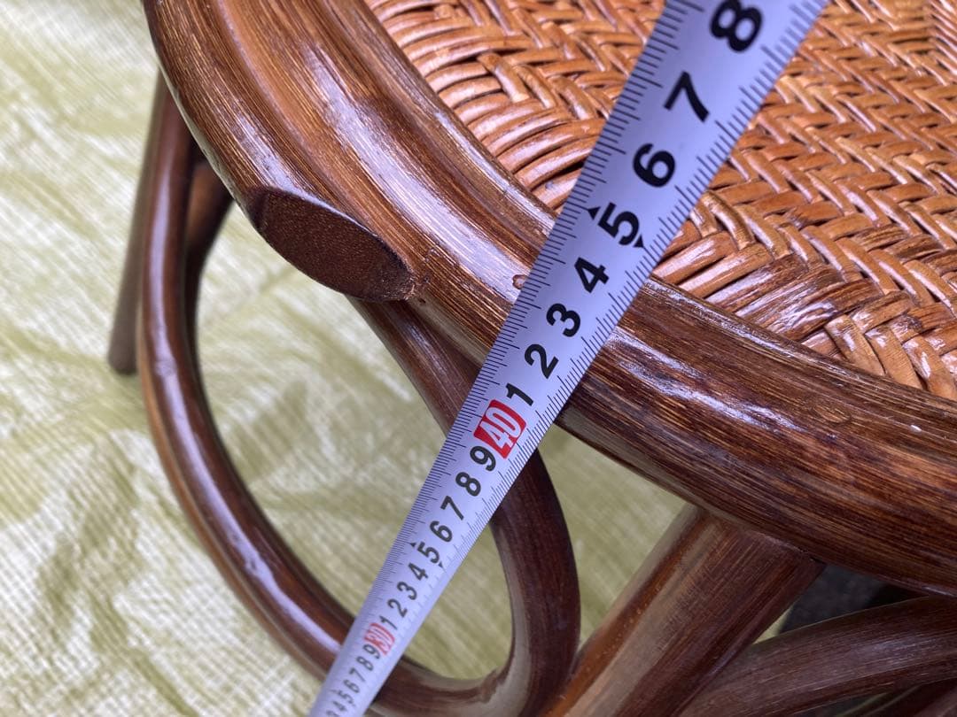 ラタンチェア　ラタン椅子　ヴィンテージ　藤椅子　レトロチェア　バンブー椅子　2脚