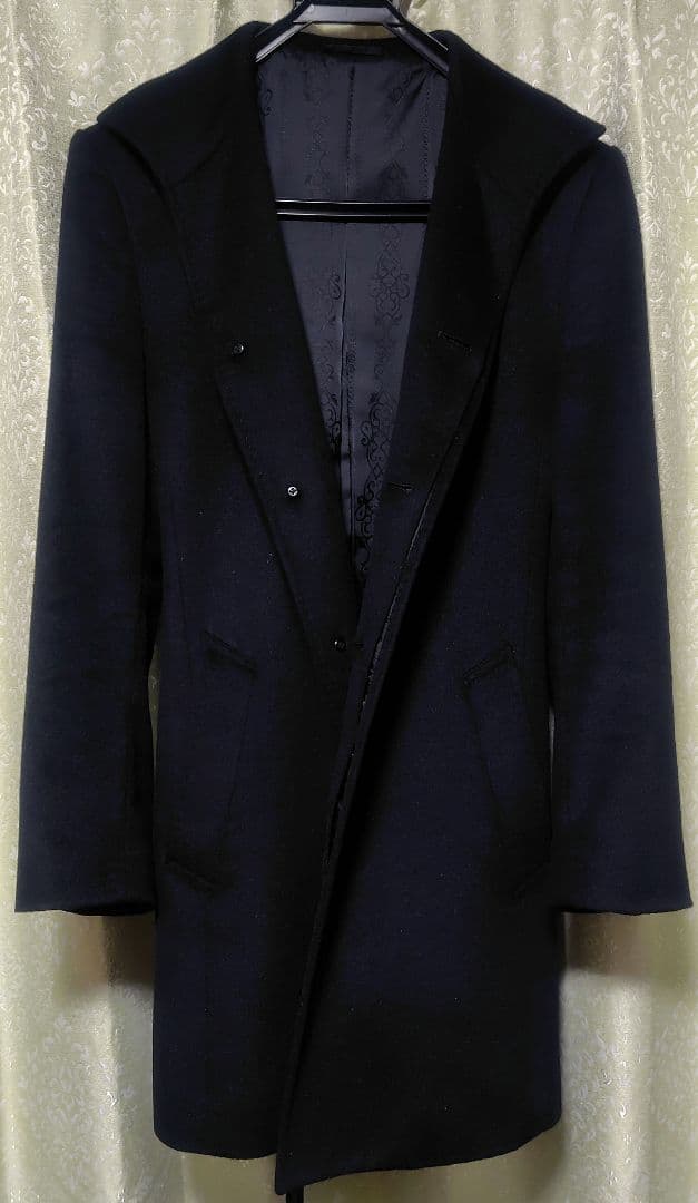 【platinum COMME CA】アンゴラコート(ブラック・Ｓ)