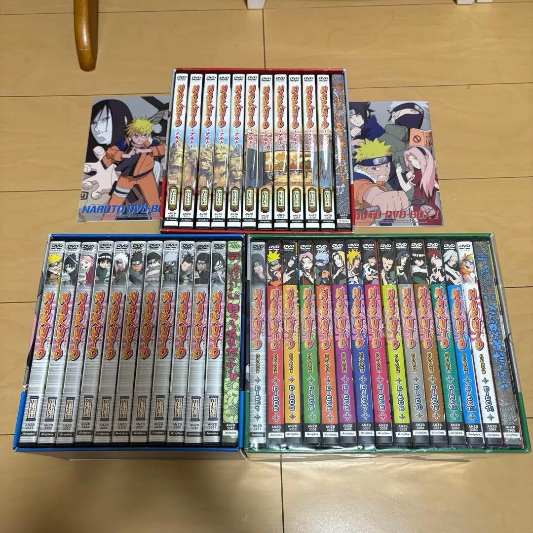 NARUTO DVD BOX完全限定生産版１〜３セット ３は未開封