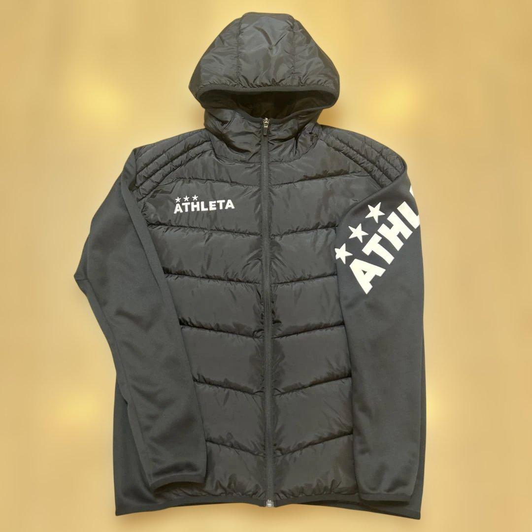 K*u様 ATHLETA ハイブリッドダウンジャケット 黒　Oサイズ