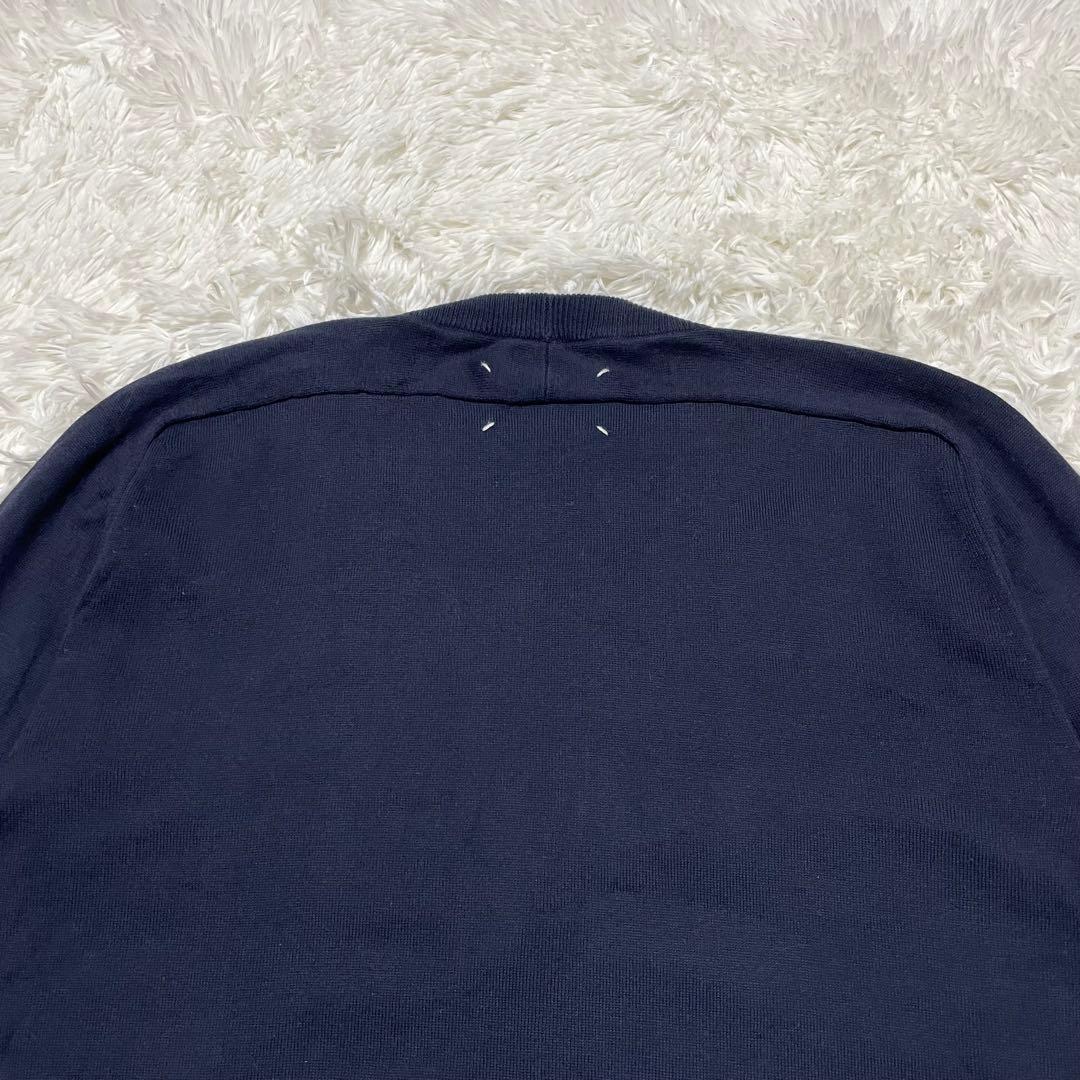 2011SS ハンマースリーブ エルボーパッチ カーディガン ネイビー XL