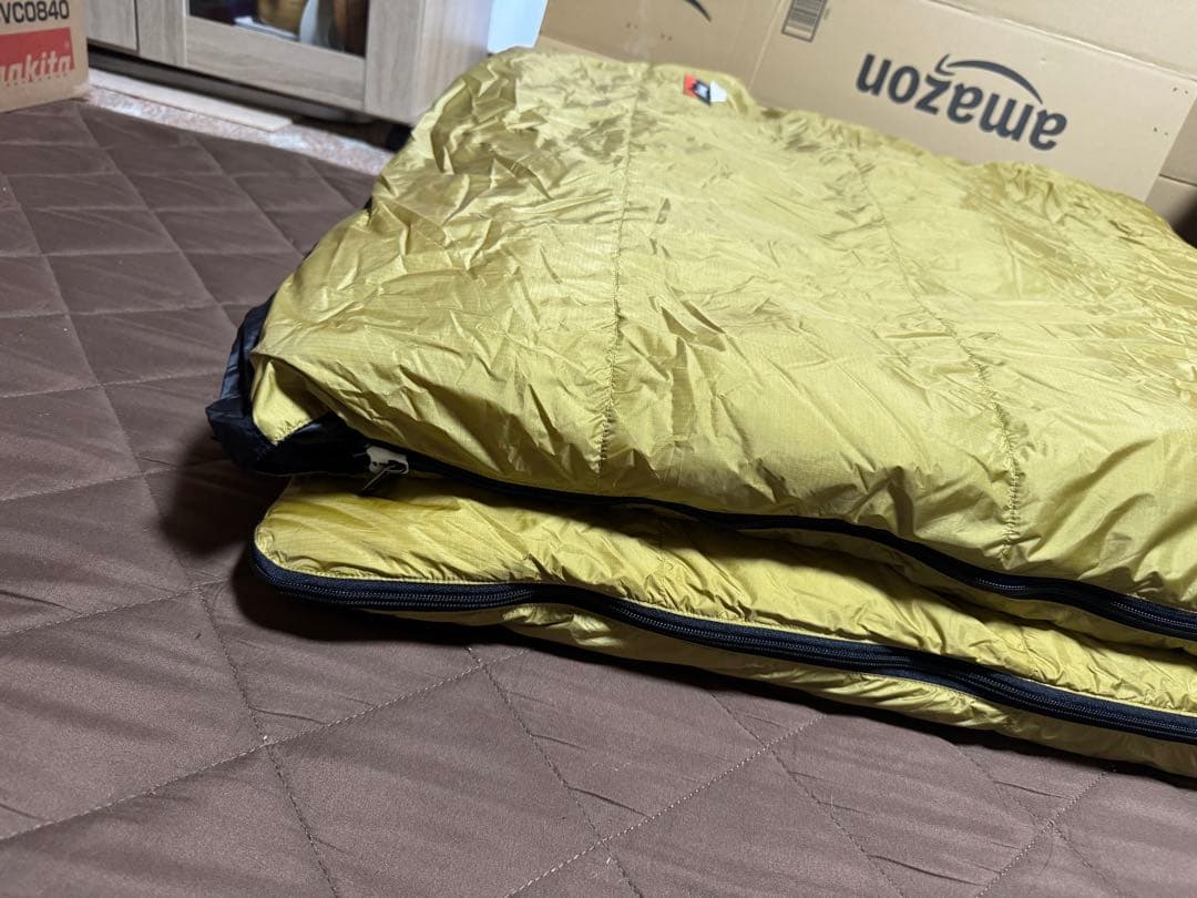 ナンガ オリジナル オーロラライト 封筒型 800DX COYOTE ブラック