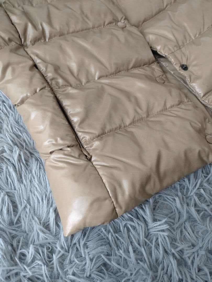 ✨MONCLER✨ベスト/ワッペン/高級/ベージュ/予備ボタン付き/S