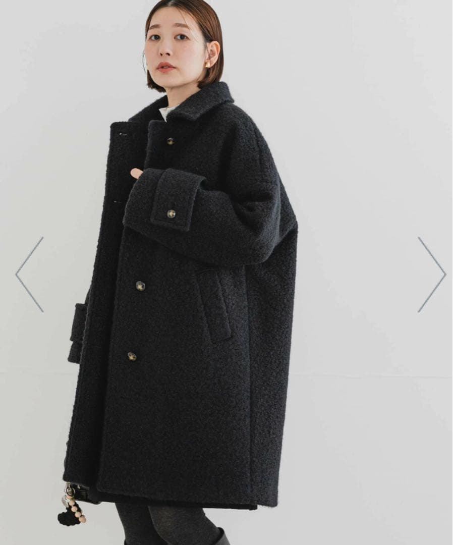 F by ROSSO 『UR TECH』ブークレステンカラーコート