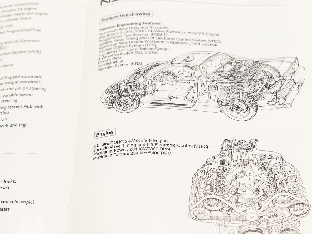 ホンダ NSX バーミンガム ローンチ1990 プレスキット 招待状付
