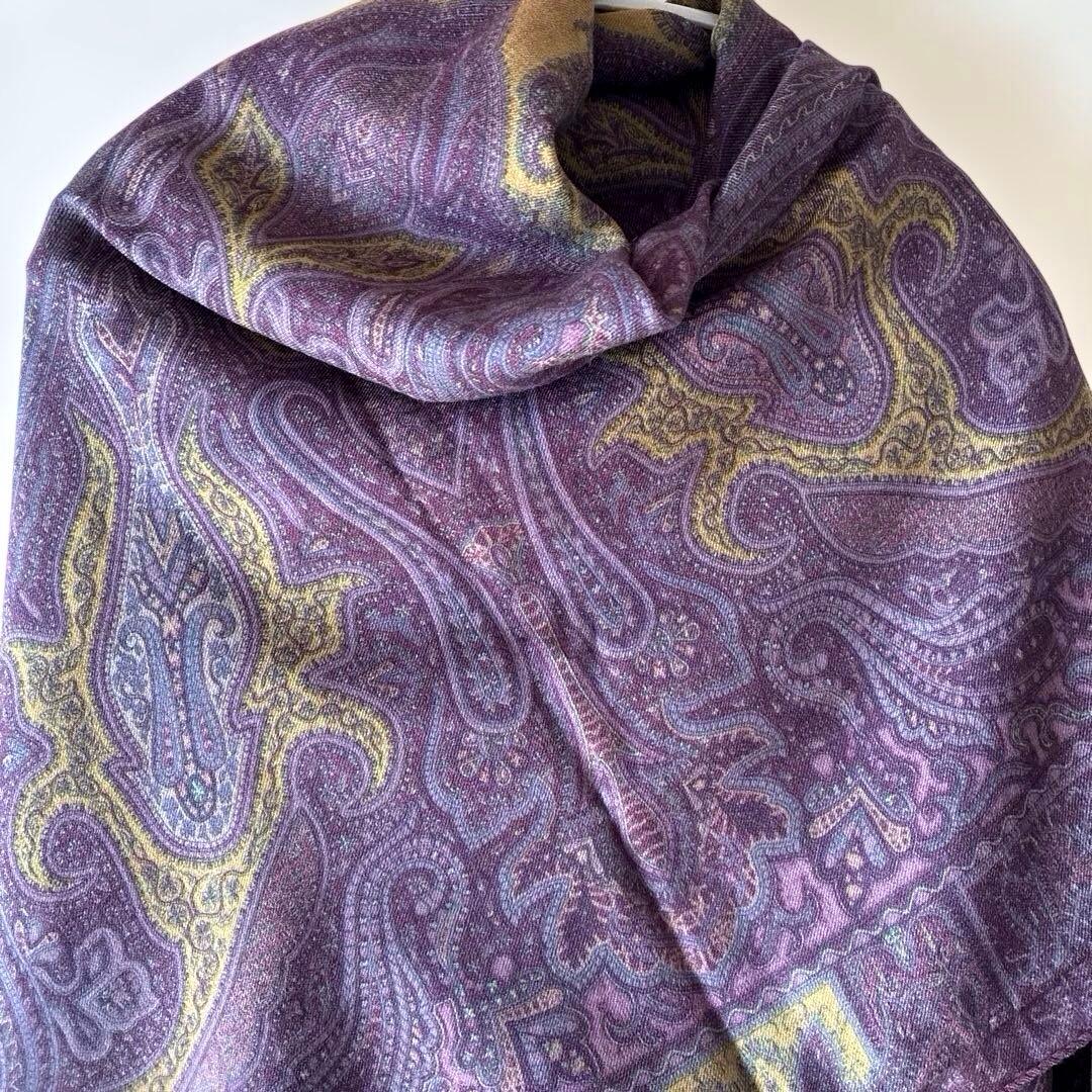 ETRO 大判ペイズリー柄ストール /ショール　美品　イタリア製