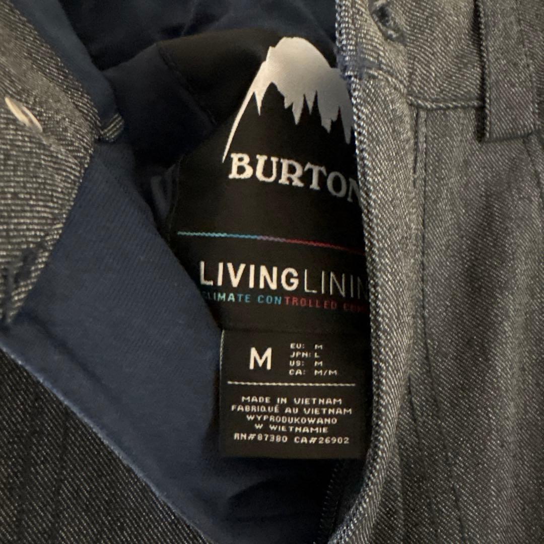 【美品】BURTON スノーボードウェア M ダークグレー　パンツ