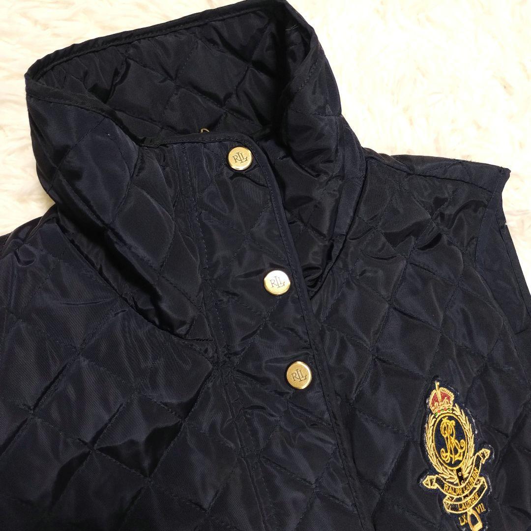 ★メルめる様★RALPH LAUREN エンブレム キルティング 金ボタン 紺