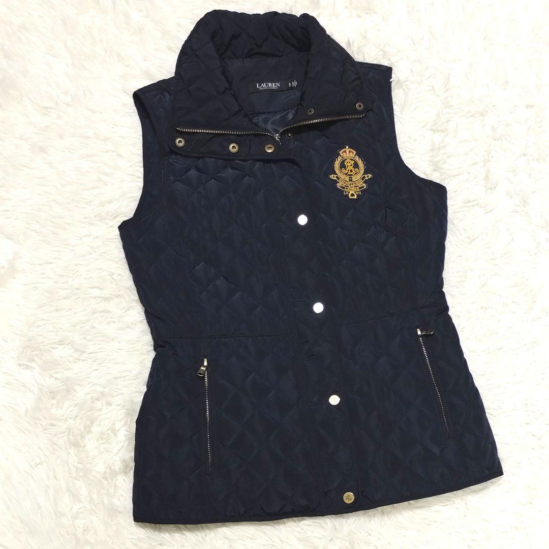 ★メルめる様★RALPH LAUREN エンブレム キルティング 金ボタン 紺