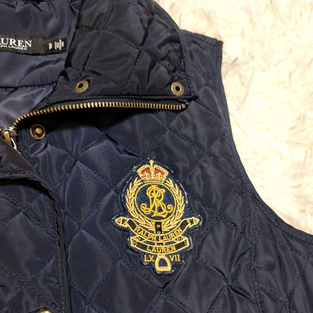 ★メルめる様★RALPH LAUREN エンブレム キルティング 金ボタン 紺