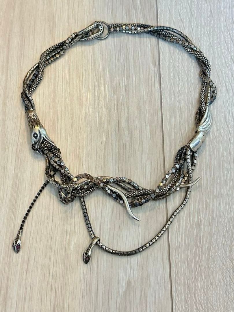 【925】HP FRANCE/IOSSELLIANI スネークネックレス